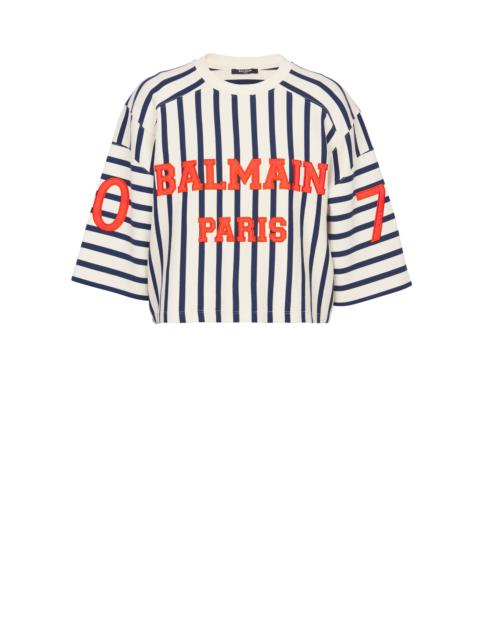 Balmain Baseball cropped T-Shirt