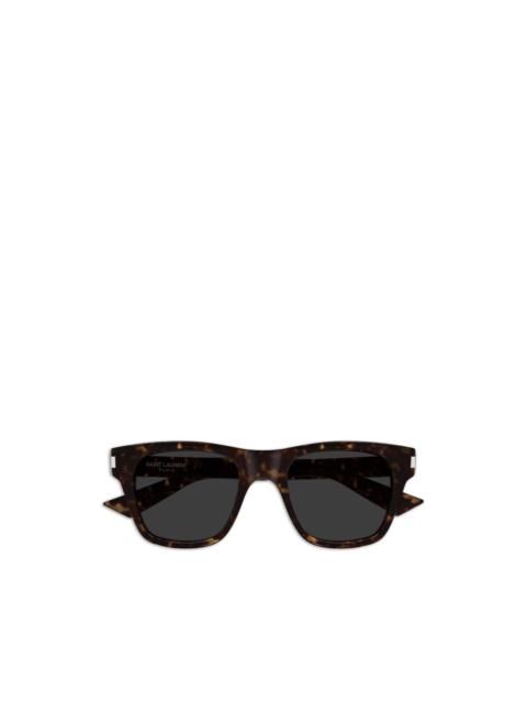 SAINT LAURENT square-frame tortoiseshell sunglasses