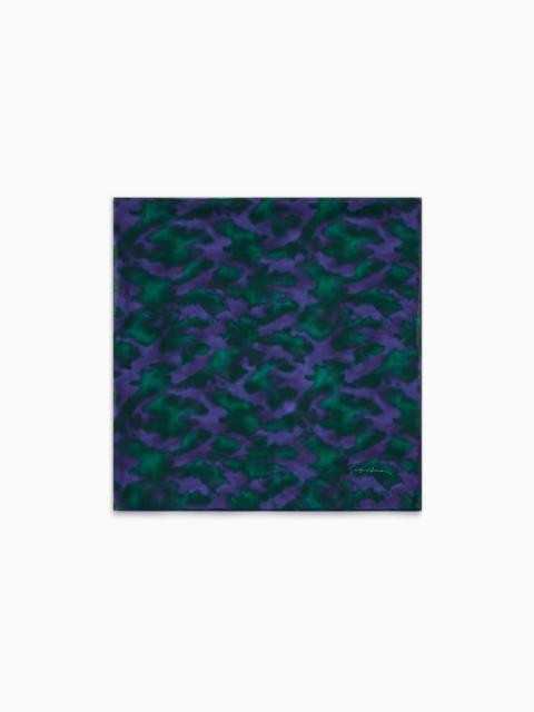 GIORGIO ARMANI PRINTED SILK FOULARD