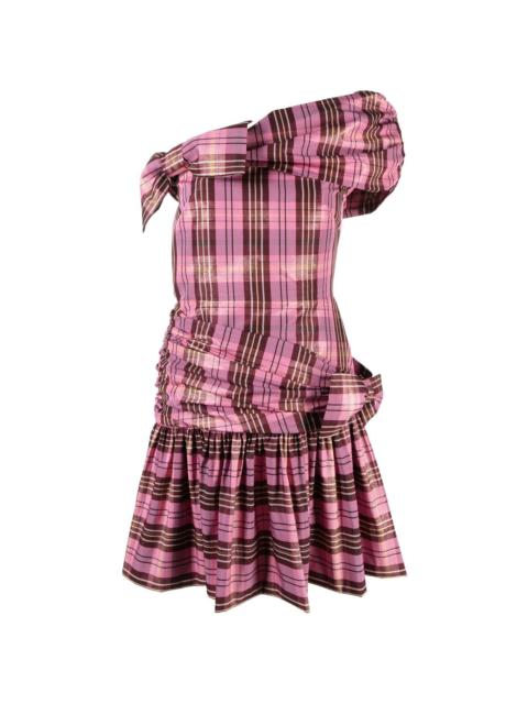 Molly Goddard Dimitria tartan-print mini dress