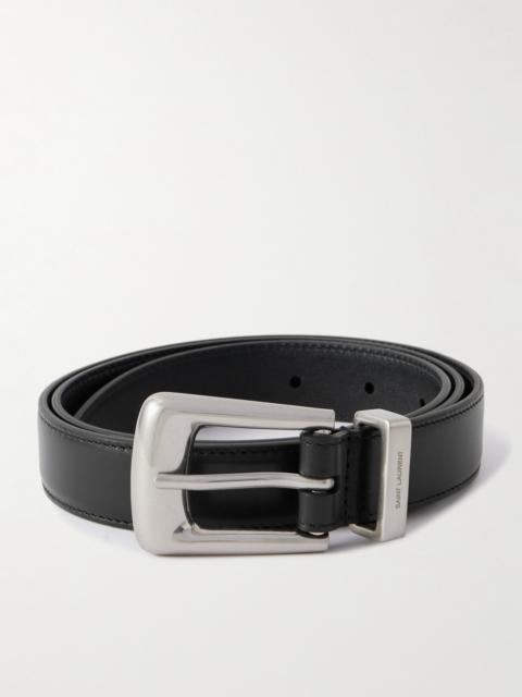 SAINT LAURENT 2cm Leather Belt