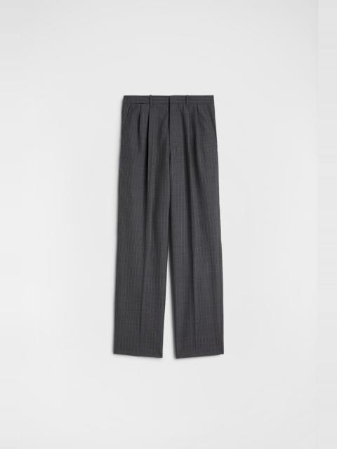 Jil Sander Wool Pinstripe Trousers