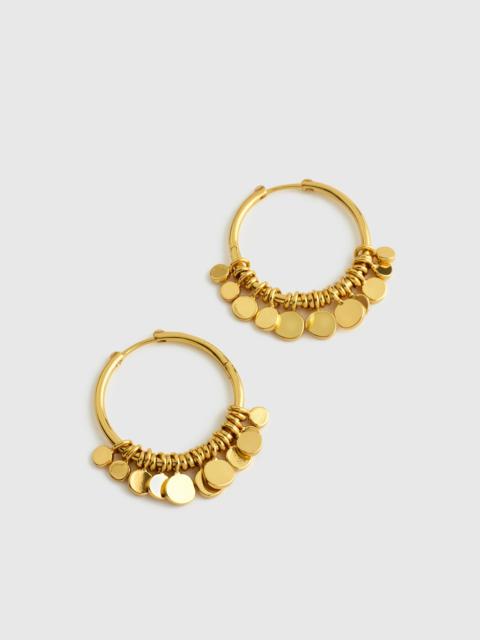Madewell Coin Cluster Large Hoop Earrings
