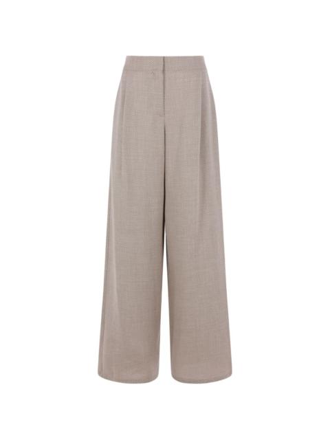 DUŠAN herringbone-pattern trousers