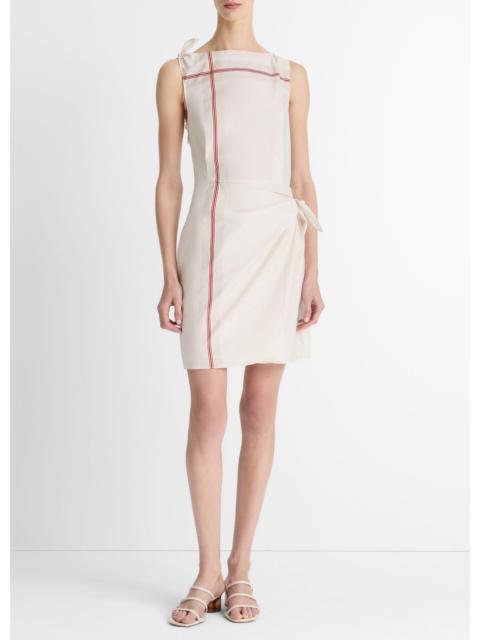 Vince Handkerchief-Stripe Wrap Dress