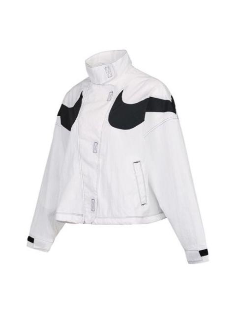 (WMNS) Nike Rpl Swsh Wvn Gx JKT Jacket Stand-up Collar Jacket White DD5585-100