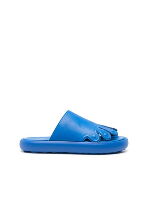Pelotas Flota toes-shaped leather slides