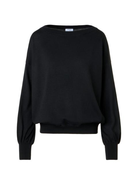AKRIS Women's Wool Off-The-Shoulder Sweater - Black