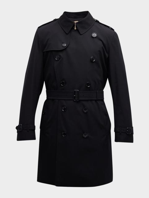 Burberry Men's Kensington Gabardine Trench Coat