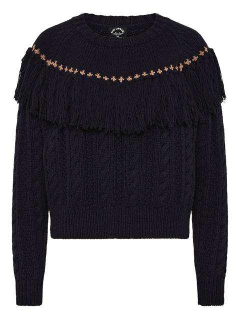 THE UPSIDE Clara tassle embroidered sweater