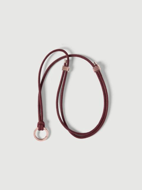 Brunello Cucinelli Alcantara glasses cord with monili