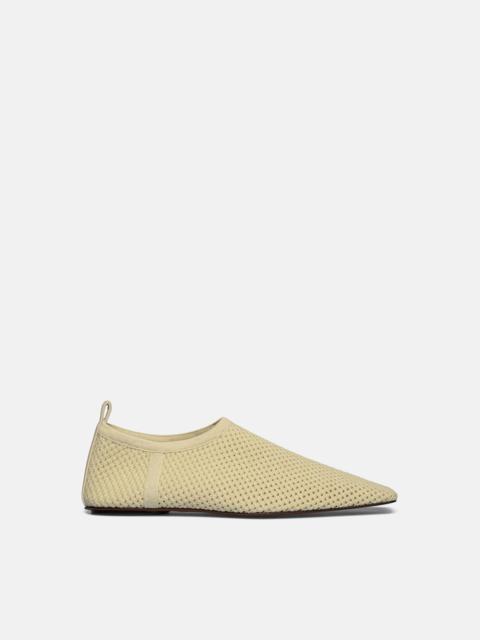 Nanushka Mesh-Knit Square-Toe Slip-On Shoes