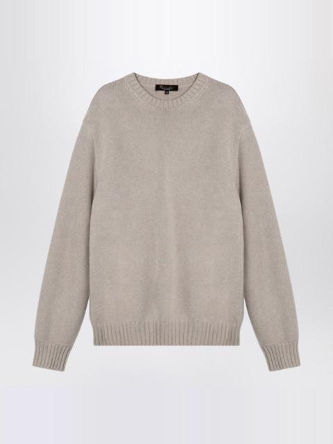 Loro Piana Ivory Crew-Neck Sweater