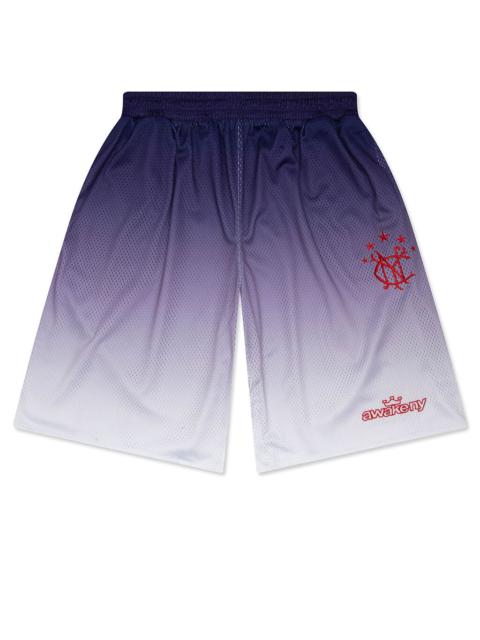 AWAKE NY GRADIENT SHORTS - BLUE