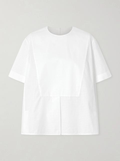 Jil Sander Checked Cotton T-shirt