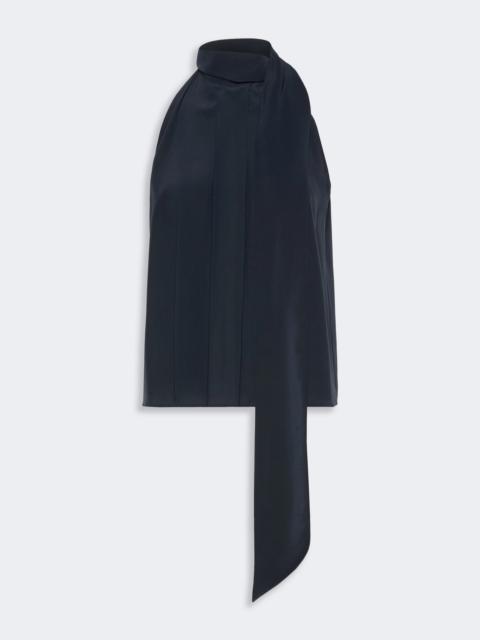 Max Mara FUNE Sleeveless crepe de chine top - ULTRAMARINE