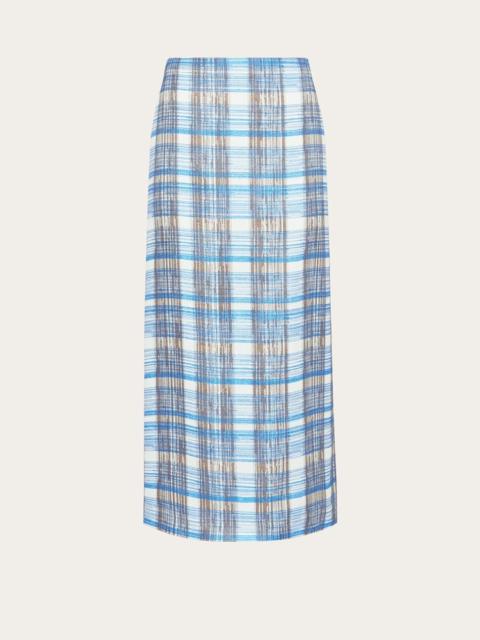 FERRAGAMO LONGLINE WOOL SKIRT