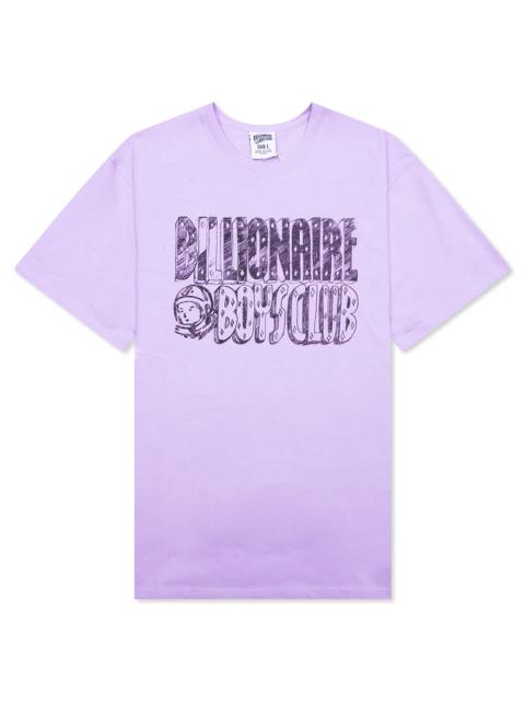 BILLIONAIRE BOYS CLUB SKETCH S/S TEE - PASTEL LILAC