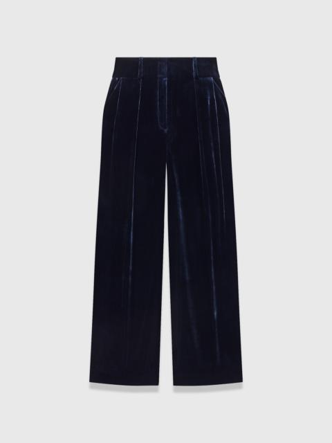 THE FOLD Lyon Velvet Palazzo Trousers