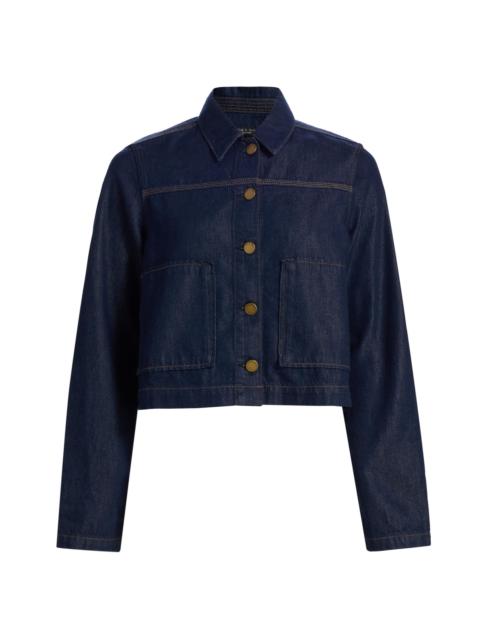 rag & bone Women's Adrianna Denim Crop Jacket - Dusk Rinse