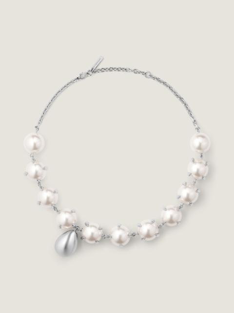 Givenchy SPIKY PEARL NECKLACE IN METAL AND PEARLS