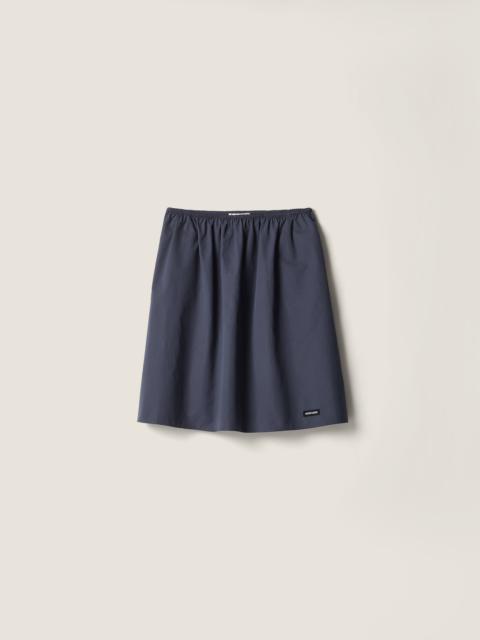 Poplin skirt