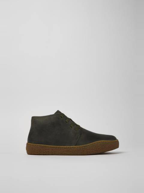 CAMPERLAB Green Nubuck Desert Boot for Men