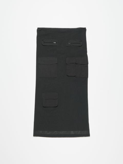 Acne Studios Cargo mesh skirt - Anthracite grey