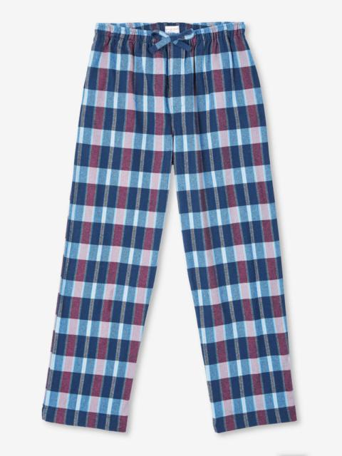 Derek Rose Men's Lounge Trousers Kelburn 29 Brushed Cotton Multi
