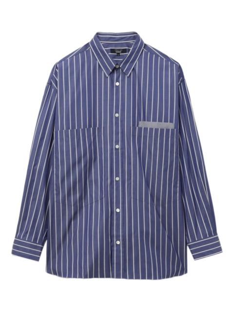 Comme des Garçons Homme striped pocket shirt