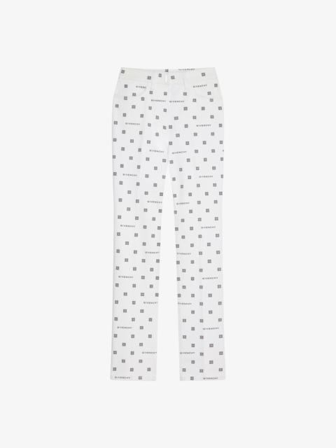 Givenchy SLIM FIT JEANS IN GIVENCHY 4G JACQUARD