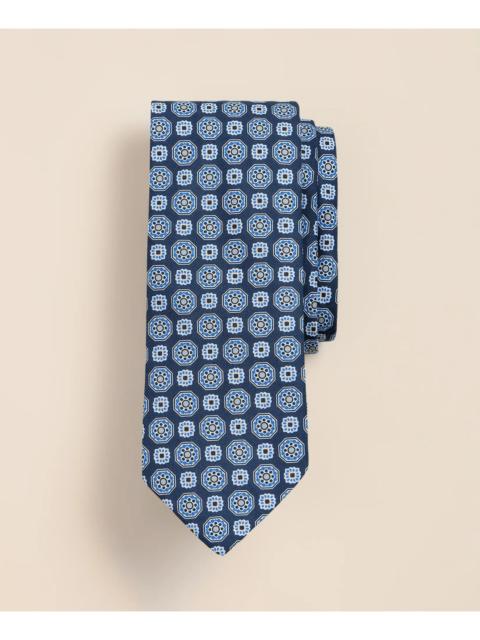 Brooks Brothers Silk Octagon Flower Tie