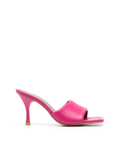 ALOHAS Puffy open-toe leather mules