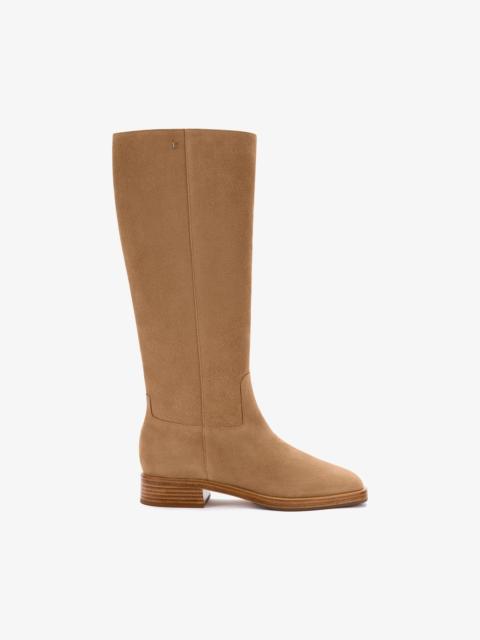 Larroudé Anne Boot In Peanut Suede