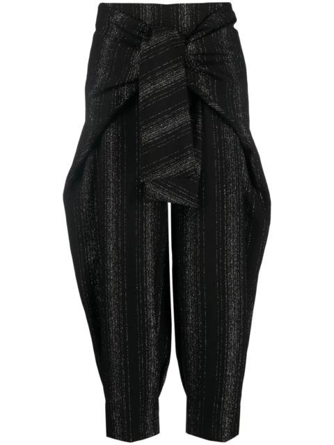 Stella McCartney lurex-detail balloon-leg trousers