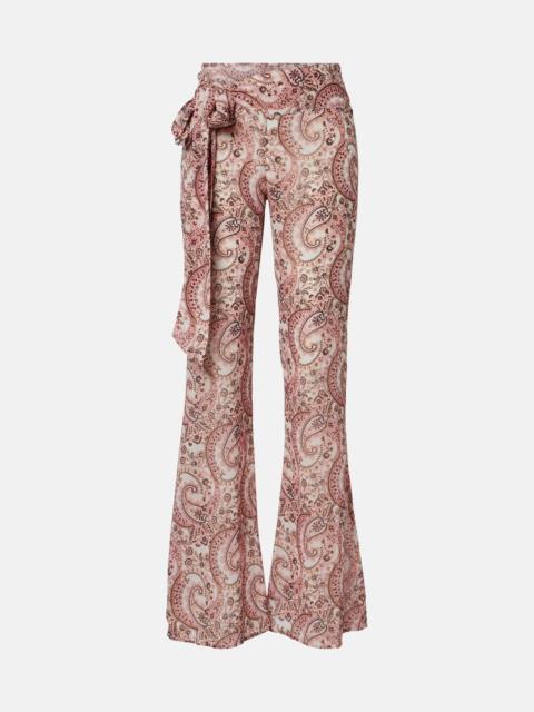 BANANHOT Bowie paisley flared pants