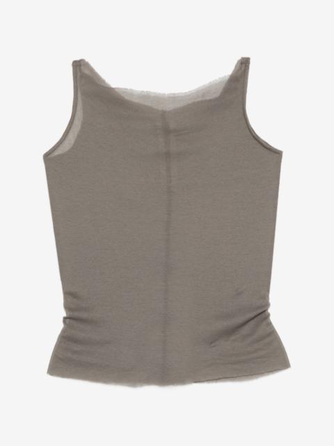 Rick Owens sheer raw-edge top