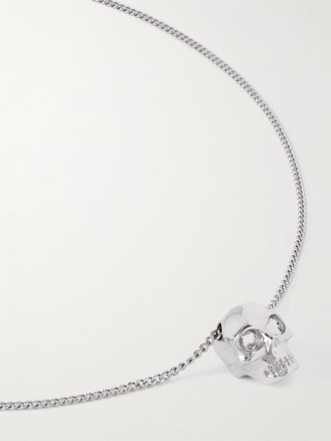 Alexander McQueen Skull Silver-Tone Pendant Necklace