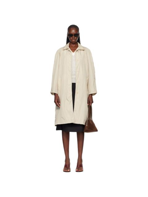 NOTHING WRITTEN Beige Urban Nylon Trench Coat