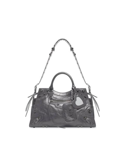 BALENCIAGA Women's Neo Cagole City Handbag  in Dark Grey