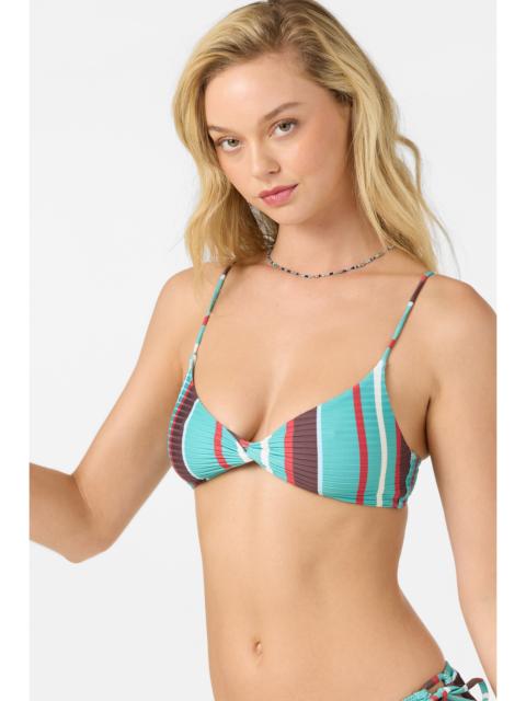 O'Neill Getaway Stripe Malibu Bralette Bikini Top