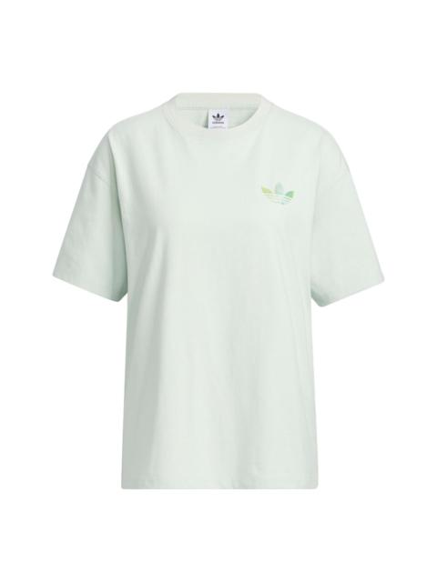 adidas (WMNS) adidas originals Short Sleeve T-Shirt 'Green' IK8627