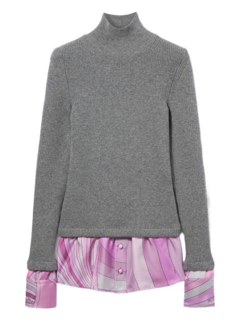 PUCCI Iride-print roll-neck sweater