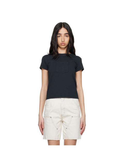 MM6 Maison Margiela Black Heavy Cotton Jersey T-shirt