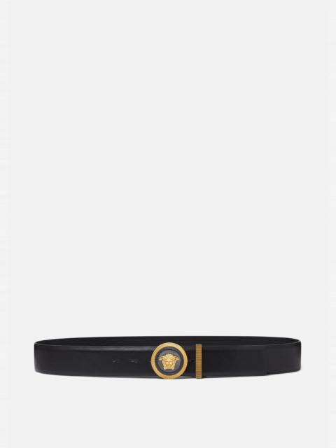 VERSACE Medusa Biggie Enamel Leather Belt 4 cm