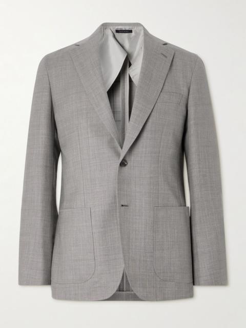Brioni Soffio Wool and Silk-Blend Blazer Gray