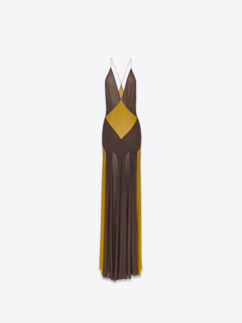 SAINT LAURENT long dress in crepe jersey