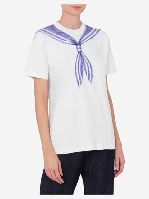 Moschino COTTON INTERLOCK T-SHIRT WITH PRINT