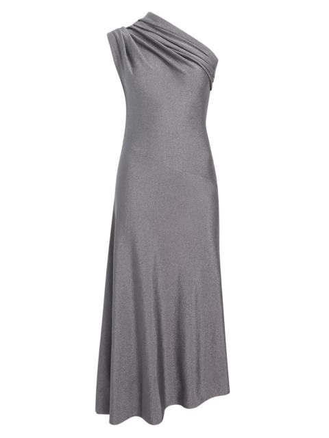 KHAITE Women's Coast Metallic Asymmetric Cocktail Dress - Gunmetal