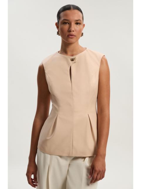 KAREN MILLEN Techno Hardware Detail Sleeveless Woven Top